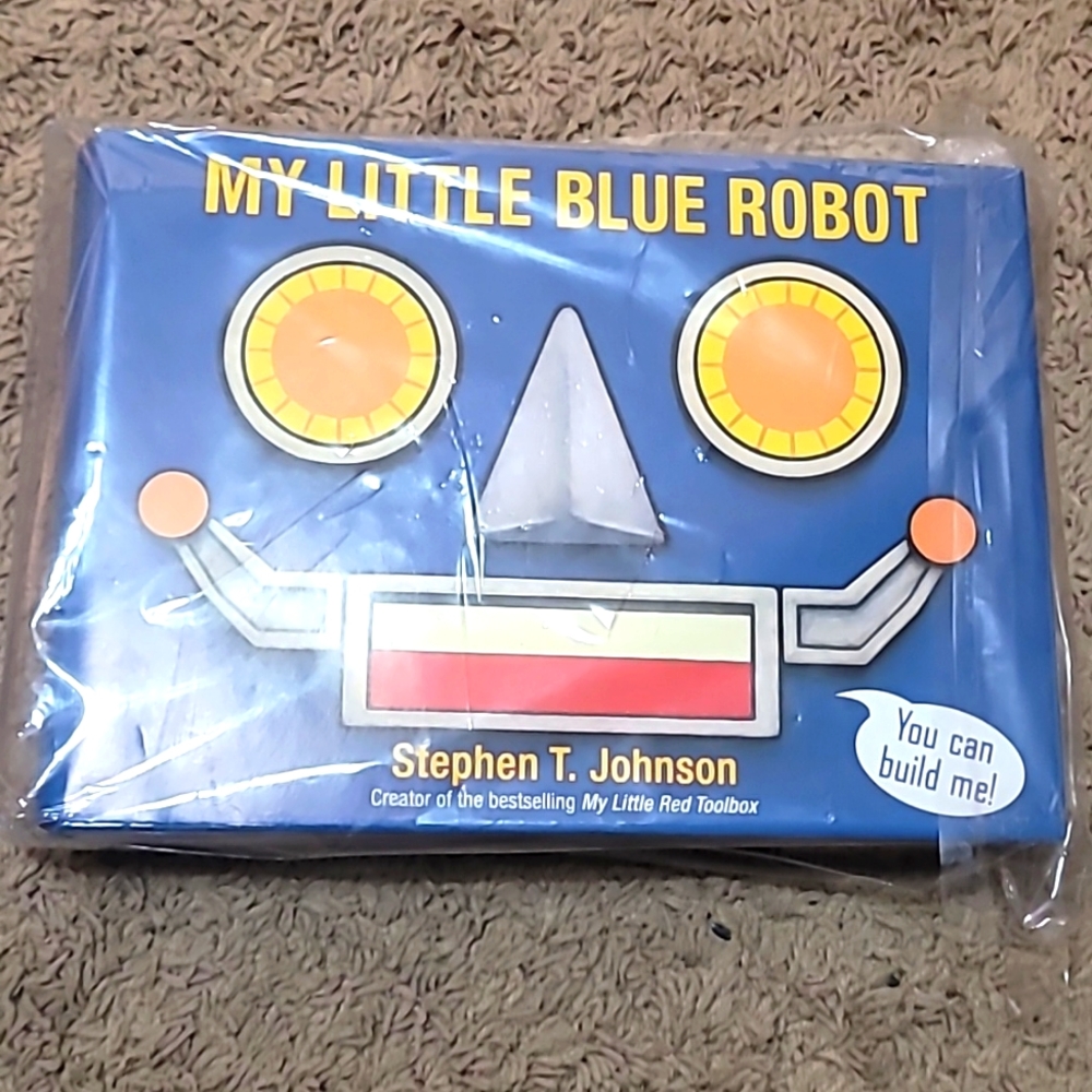 My Little Blue Robot Robot Building Kit/Book NIP